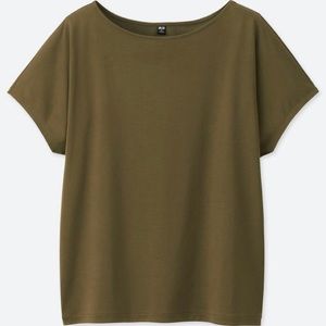 Uniqlo Drape Crew Neck Short Sleeve T-Shirt Medium